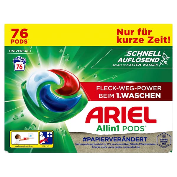 Ariel universal+ allin1 pods 76 kapslar