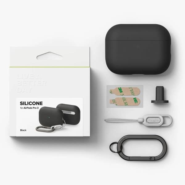 Ringke silikoneetui AirPods Pro 3 sort