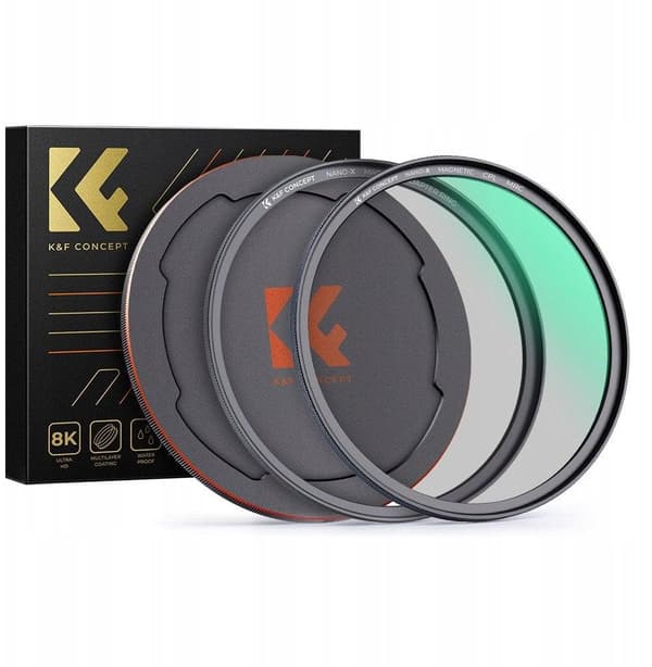 kf Polarisoiva suodatinsetti 49 mm musta