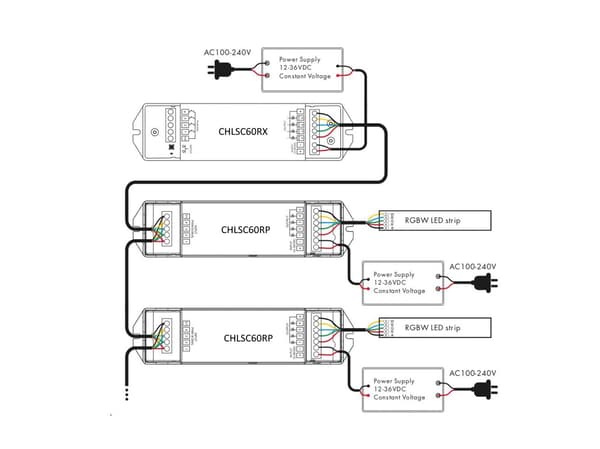 Velleman chlsc60rp LED-controller RGBW hvid