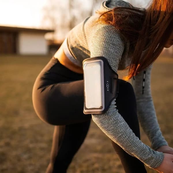 fixed armbånd smartphoneholder op til 6,7 tommer sort
