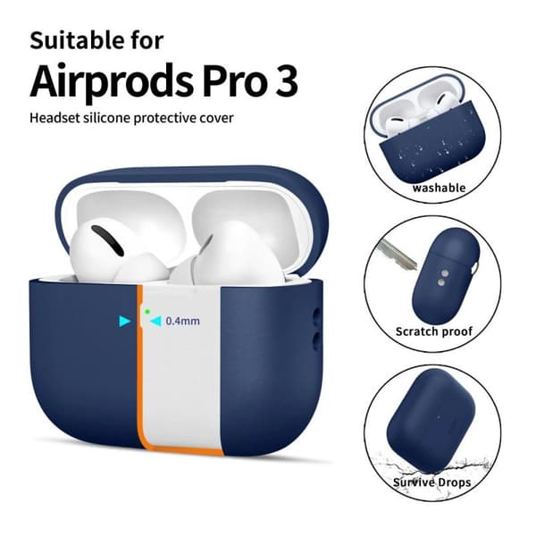 Tech-Protect Silicone Case AirPods Pro 3 Navy Blue