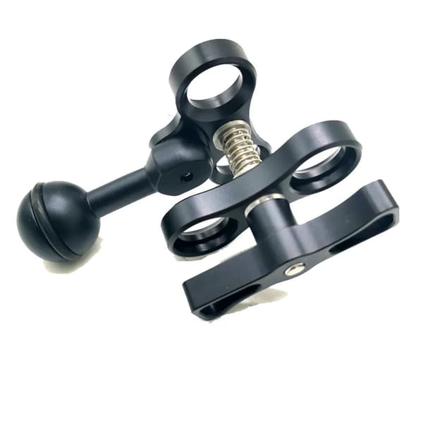 Leoben Double Clamp Aluminium Adapter - Sort