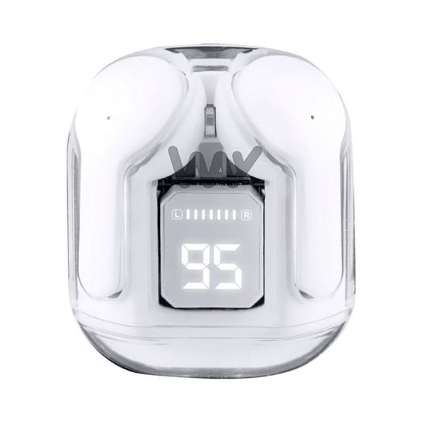 Guess track trådlösa hörlurar Bluetooth 5.4 vit