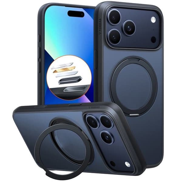 Torras Ostand Pro Series iPhone 17 Pro sort