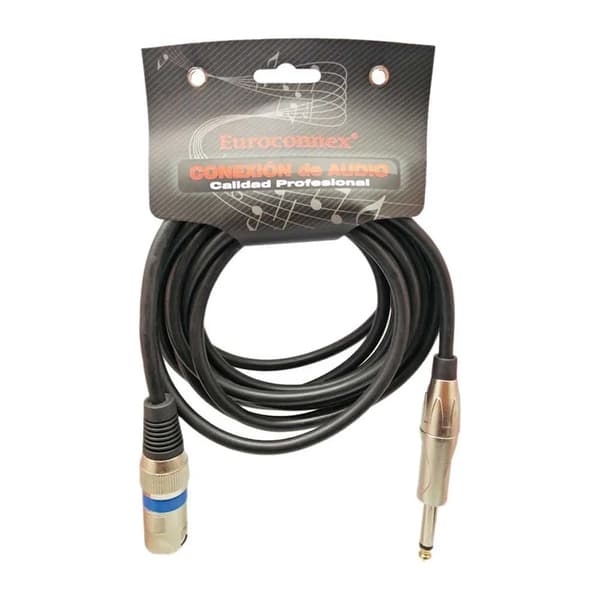Euroconnex Mono XLR Kabel 3 meter Sort