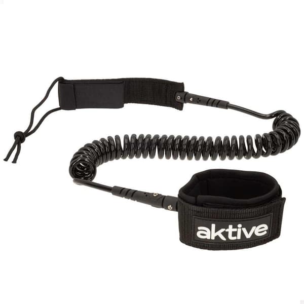 Aktive leash paddle surf spiraali musta