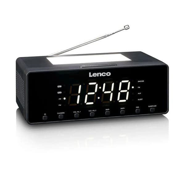 Lenco CR-540BK sort radio vækkeur