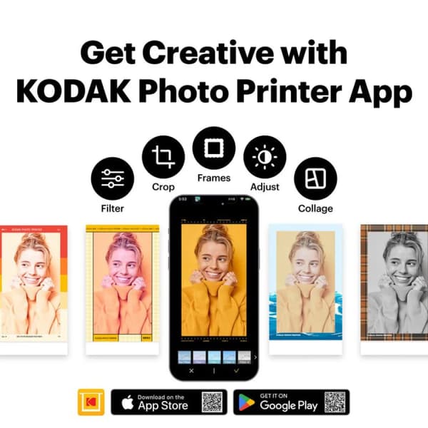 Kodak mini 2 era m200 sort kompakt fotoprinter
