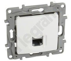 Legrand niloe RJ45 socket Cat 6 UTP vit