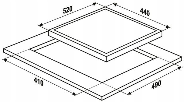 MPM mpm-45-vcb-21 svart 45cm vitroceramic hob