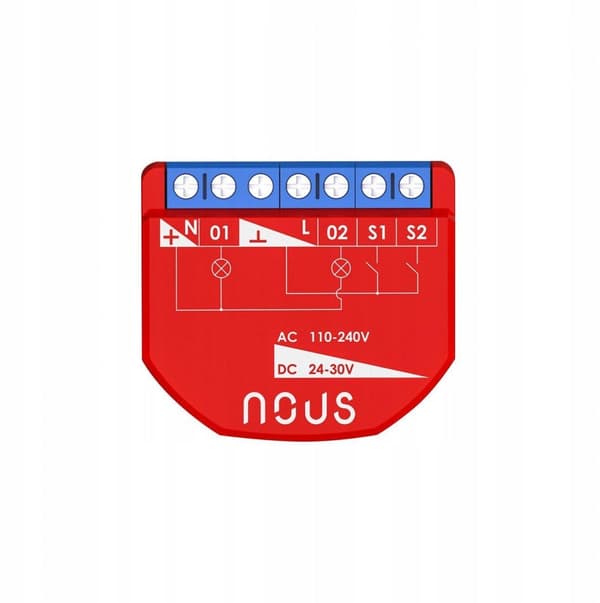 Nous B3Z ZigBee Smart Switch Modul med energimonitorering