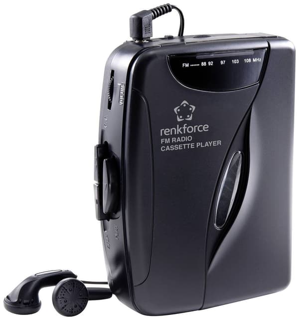 Renkforce RF-CP-150 bærbar kassetteafspiller sort
