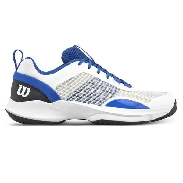 Wilson Chaussures de Padel Modernes Blanc/Bleu - Amorti Réactif