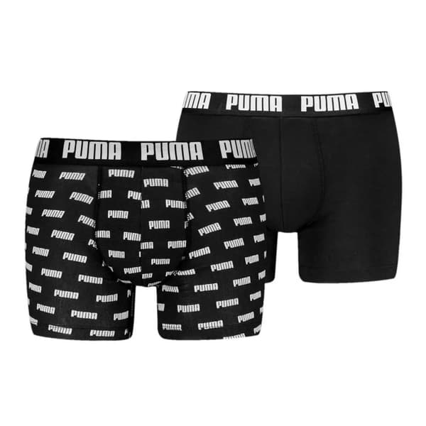 PUMA everyday aop print boxers sorte 2-pak