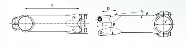 Pro LT 35° cykelstam 70mm sort