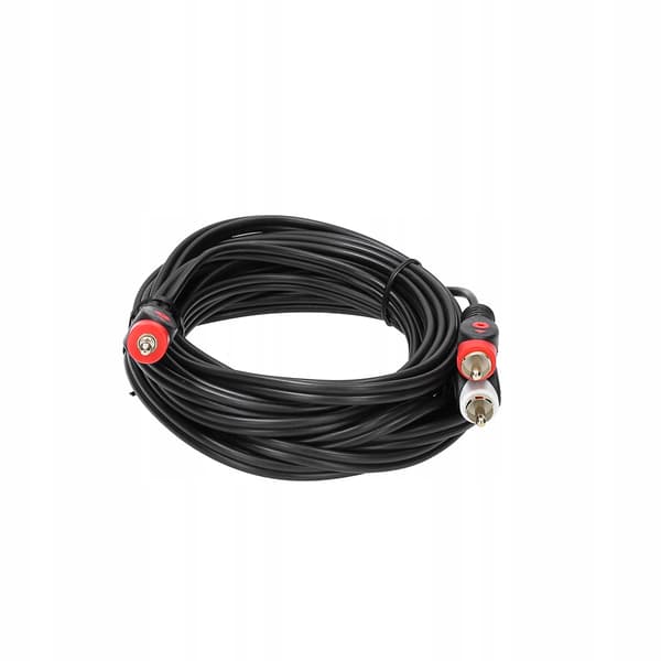 Libox lb0023 sort audio-video kabel 3.5mm til 2x RCA 3m