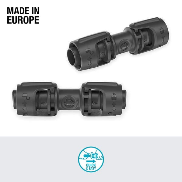 Gardena slangeforbindelse 13mm sort 5-pak