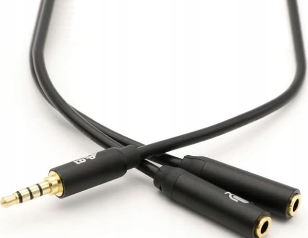 tb mini jack -adapteri 3.5mm musta 30cm