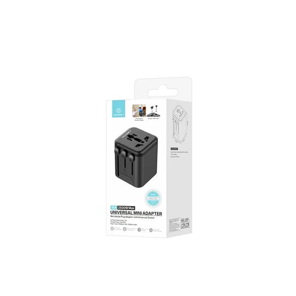 Techancy Mb2502 Sølv Rejseadapter 2500W