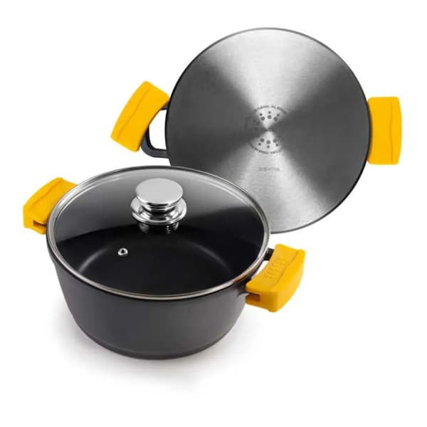Ibili Evolution 28 cm soppgryta svart/gul