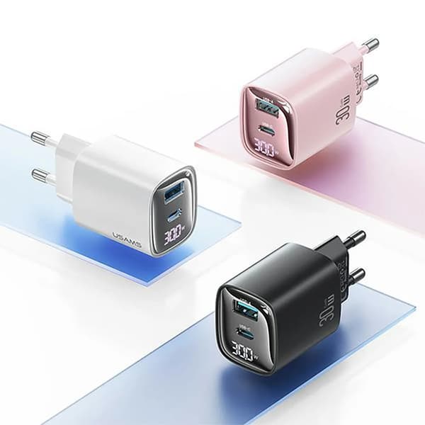 USAMS CC229 30W GaN væglader sort