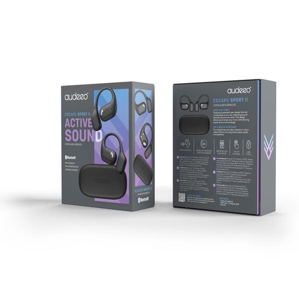 audeeo Escape Sport II Open-Ear sort
