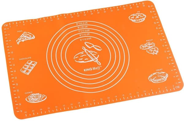 Kinghoff kh-4659 silikonebageunderlag orange 60x40cm