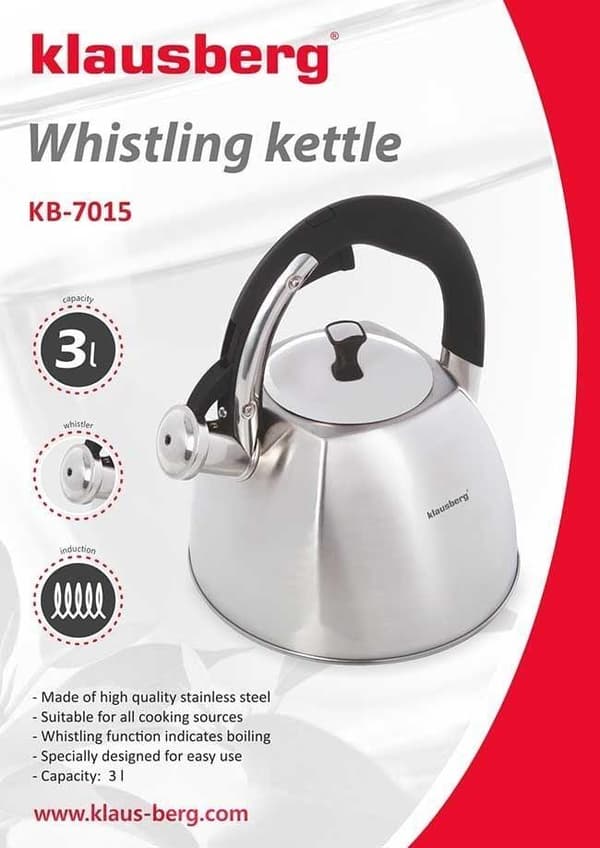 Klausberg KB-7015 Elkedel 3,0L i rustfrit stål