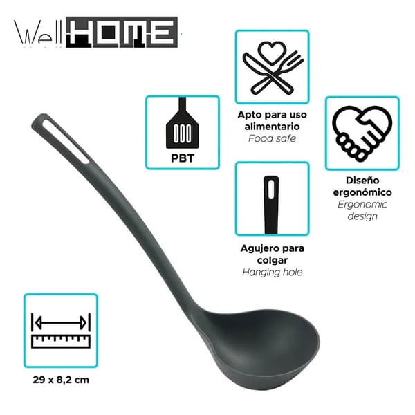 Wellhome wh15677 sort ske 29x8.2cm