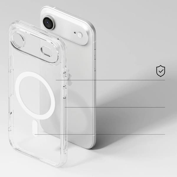 Ringke Fusion Clear MagSafe Cover til iPhone 17