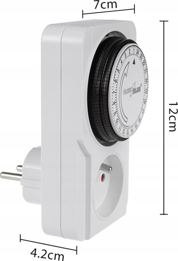 GreenBlue gb360 e mekanisk timer switch vit 48 program
