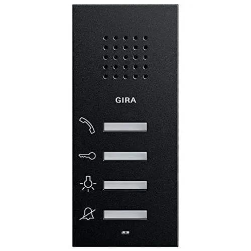Gira System 55 Dörrintercom Svart Matt