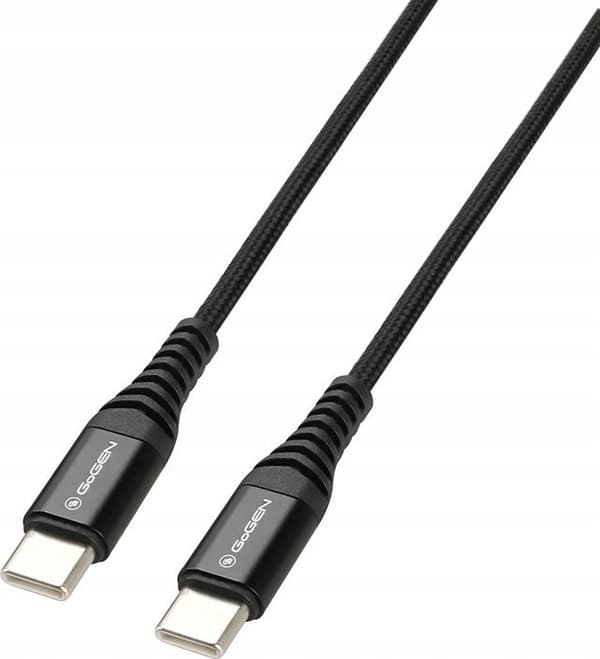 GoGen USB-C till USB-C kabel 2m svart