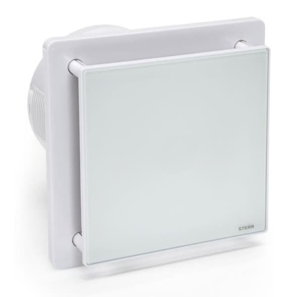 Sterr BFS150 badeværelsesventilator med glasfront