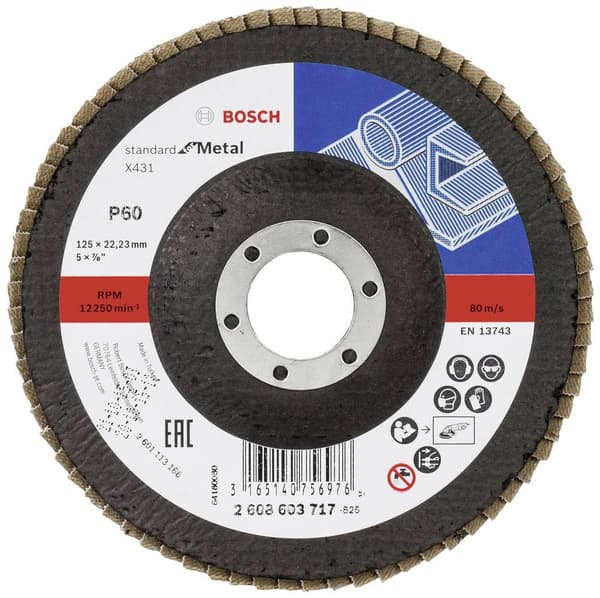 Bosch x431 standard metallille 125mm 60