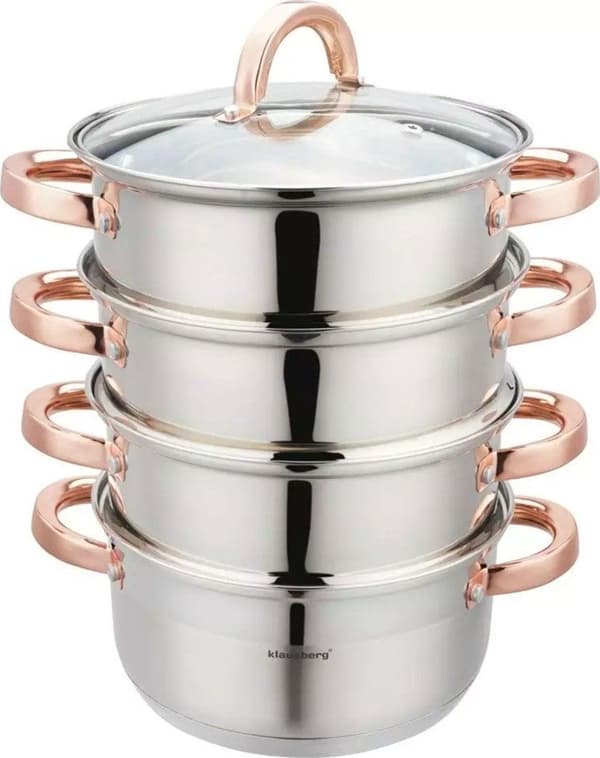 Klausberg kb-7730 dampkoger sæt 20cm roséguld 5 dele
