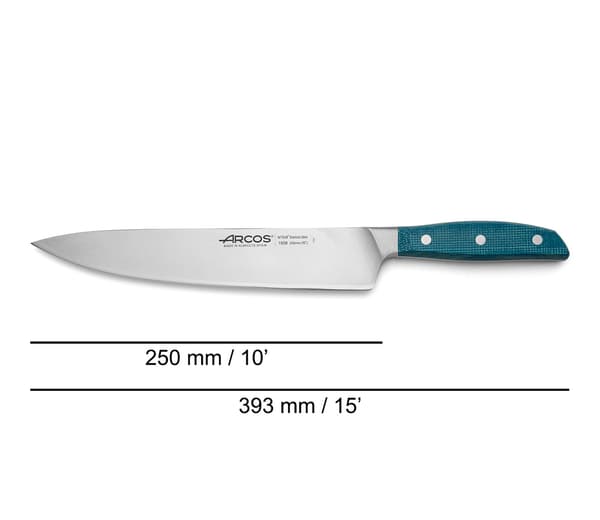 Arcos Brooklyn kockkniv 250 mm blå
