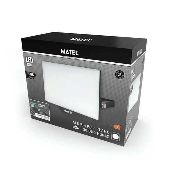 Matel LED projektor udendørs 20W sort