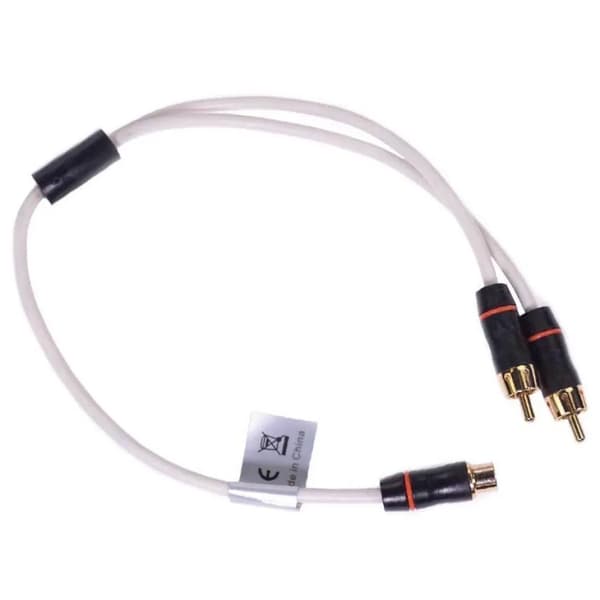 Fusion RCA hun til han dobbelt 30 cm hvid