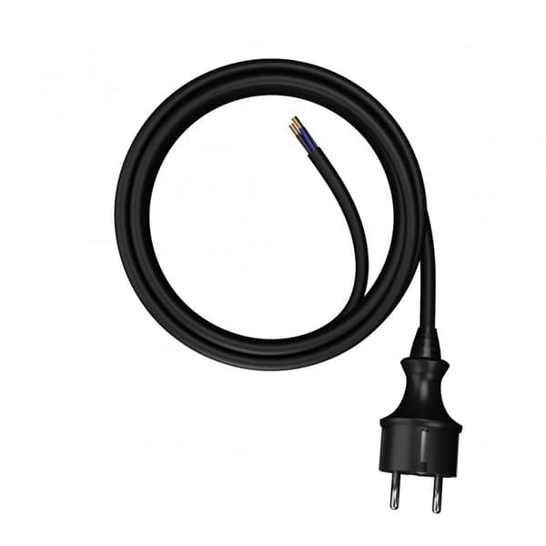 Awtools h05vv-f strømkabel 1,5m sort