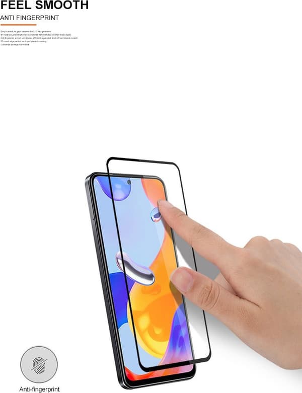 Mocolo 2.5D Full Glue Glass til Xiaomi Redmi Note 11 Pro/Plus - Sort