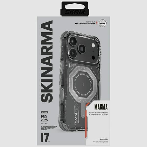 Skinarma Magma Harmaa iPhone 17 Pro Kuori