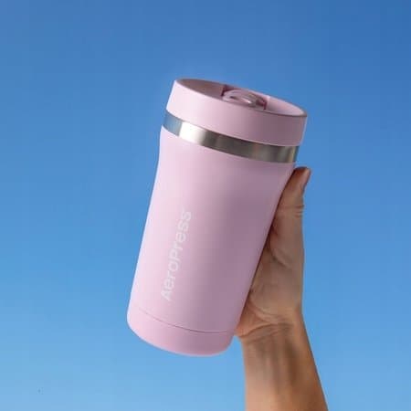 AeroPress Go Plus kaffebrygger Pink 300 ml