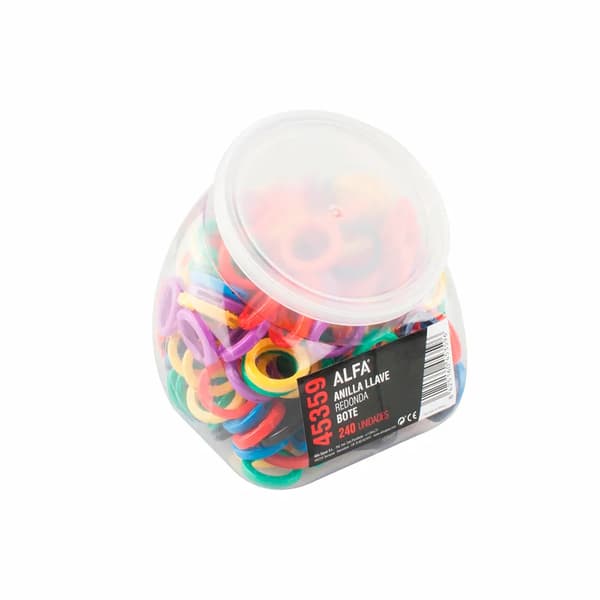 hanstik rund nyckelring 240 enheter multicolor