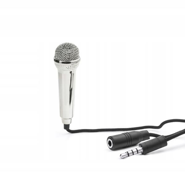 Kikkerland Mini Karaoke Microphone us133 Silver