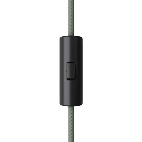 Creative Cables cylindrisk rocker switch svart