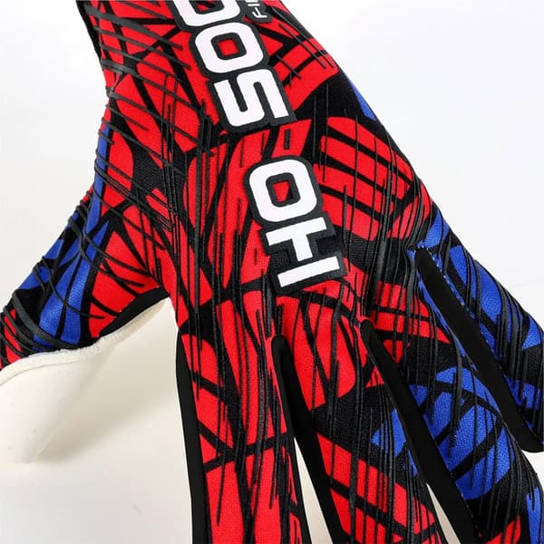 HO Soccer evolution shield junior maalivahdin hanskat punainen/sininen
