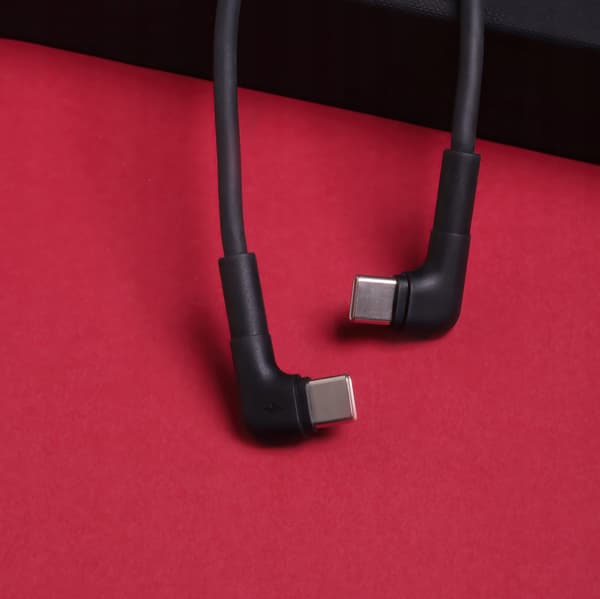 techonic mxuc-09 USB-C kabel 1m 60W sort