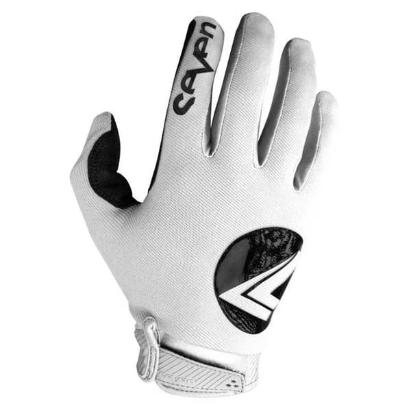 Seven Annex 7 Dot motorcykelhandskar vit
